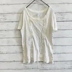 【KBF】レディース半袖カットソー 前後汚れあり ゆるシルエット