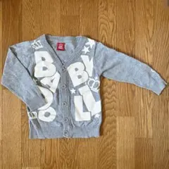BABYDOLL カーディガン グレー 100cm キッズ 子供服 上着 秋 冬