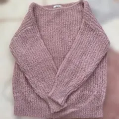 NICE CLAUP ピンクセーター スパンコール