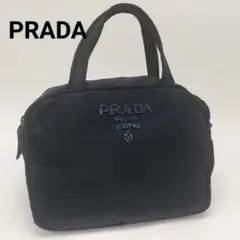 美品✨プラダ　ハンドバッグ　ネイビー