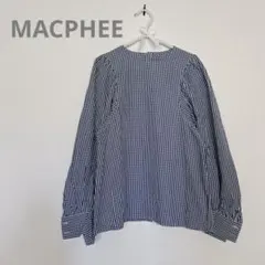 MACPHEE 長袖ブラウス　チェックのサムネイル
