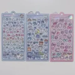 ❥ ボンボンドロップシール ミニ なないろ わんわんボンボン ゆにこんボンボン