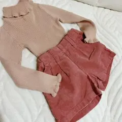 子供ニットセーター 短パン 半ズボン セット 90サイズ