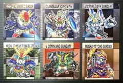 元祖 SDガンダム　スナックII　シール　6枚セット(6種)　ガンダム