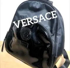 cb35 VERSACE ヴェサーチ リュック 黒 メデューサロゴのサムネイル
