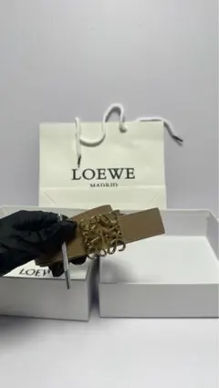LOEWE ロエベ ゲートバックル ベルト 85/34 ベージュ - メルカリ