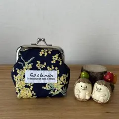 がま口ポーチ