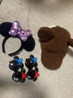 ディズニー　カチューシャ　サングラス　帽子