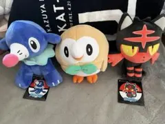 ポケモン　ぬいぐるみ　モクロー　ニャビー　アシマリ