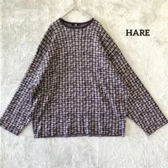 ハレ HARE ルーズニット モード S メンズ 総柄 長袖のサムネイル