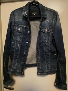 DSQUARED2 데님 재킷 48 페인트 가공