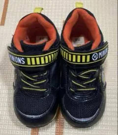 【値下げ】MINIONS ミニオンズ　スニーカー 15.0 ブラック/オレンジのサムネイル