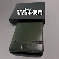 【新品未使用】Lee 二つ折り財布 ブラウン レザー 牛革　本革