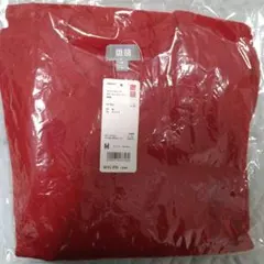 UNIQLO コットンカシミアクルーネックニット レッド 赤 Mサイズ