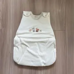 ベビースリーパー 動物刺繍 ホワイト