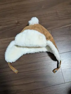 ポンポン付き　耳あて帽子　1歳　2歳