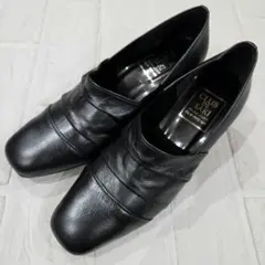 未使用 CLUB DE SAKI ウェッジヒール パンプス◆23.5 4E 本革