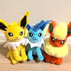 ポケモン ぬいぐるみ マスコット サンダース シャワーズ ブースター ブイズ