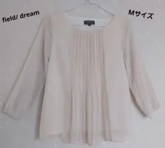 filed/dream Mサイズ ベージュ千鳥格子柄　 長袖ブラウスのサムネイル