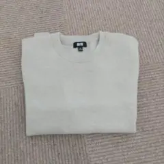 ✨超美品✨ユニクロ　2026 ウォッシャブルミラノリブニットT　ベージュ　XS