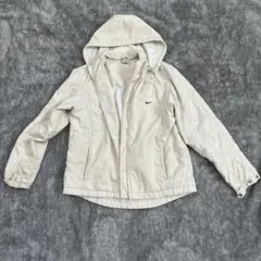 Nike フード付きナイロンジャケット ホワイト