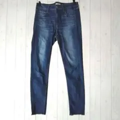 earth music &ecology デニム スキニー M ダメージ