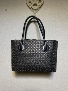 美品　ヒロコハヤシ　ジラソーレ　ハンドバッグ　黒 GIRASOLE（ジラソーレ）2wayショルダーバッグ（ハンドバッグ