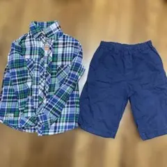 長袖シャツ140 ハーフパンツ150 セット売り