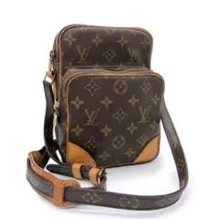 ルイヴィトン M45236 アマゾン ショルダー モノグラム ブラウン レザー