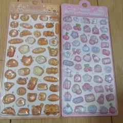 inamazy 3D embossed sticker　立体シール　2点セット