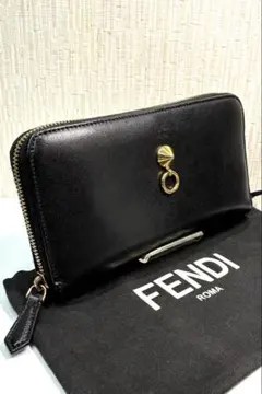 フェンディ FENDI バイザウェイ 8M0299 ラウンドファスナー 長財布 FENDI ROMA バイザウェイ ラウンドファスナー長財布 ブルー - メルカリ