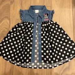 バースデイ　ディズニー　ミニーマウス　デニムチュニックワンピース