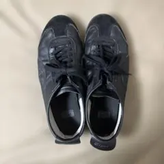 オニツカタイガー メキシコ66 レザースニーカー ブラック