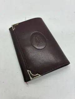 Cartier カードケース ボルドー　レザー　カルティエ
