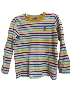 【ミキハウス】キッズ服 ストライプ 長袖シャツ 110