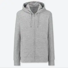 UNIQLO エアリズムUVカットフルジップパーカ（長袖）S グレー