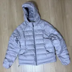 マーティンキム　レディース ダウンジャケット フード付き ライトパープル