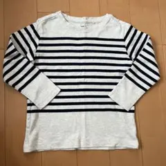 UNIQLO ボーダー 110 長袖 綿 ロンＴ