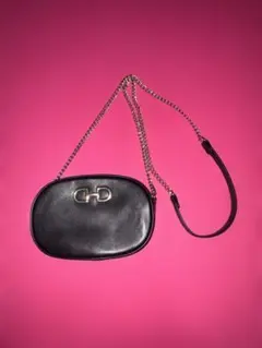 H&M ブラック ショルダーバッグ