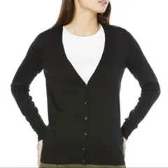 【送料無料】カーディガン ニット ライトウエイト Vネック レディースM