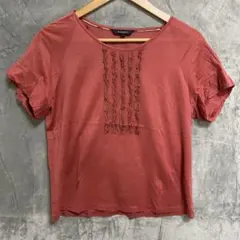 【L703】 BURBERRY LONDON フリルTシャツ サイズS ピンク