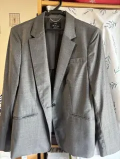 23区 グレー ストライプ スーツ 48