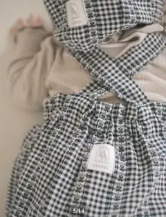 UANDEL - Shadow Navy Gingham 2点セットのサムネイル