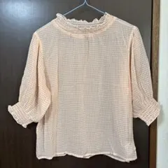⭐️再値下げ‼️w closet チェックシフォンブラウス新品未使用のサムネイル