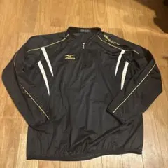 MIZUNO PRO 野球 ハーフジップ ジャケット ブラック