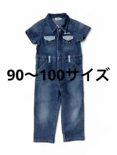 DOUBLE.B デニムオーバーオール L