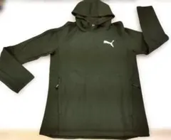 XXL）緑）プーマ★フーディースウェット パーカ フード付きスリム 672397