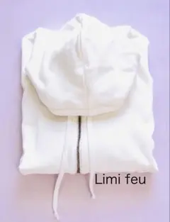 Limi feu リミフゥ オーバーサイズ ジップアップ パーカー ホワイトのサムネイル