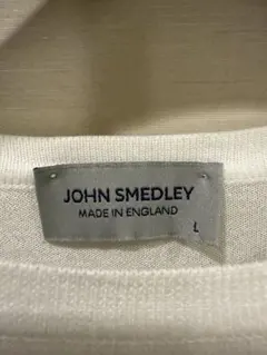 JOHN SMEDLEY シーアイランドコットン 半袖ニット ホワイト Lのサムネイル
