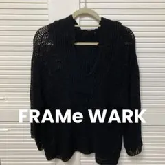 フード付きニット